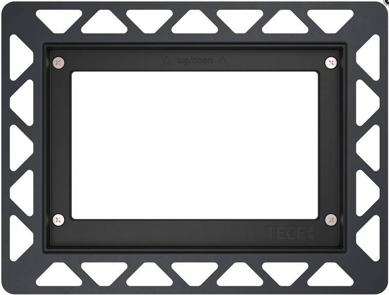 TECEprofil Einbaurahmen für flachbündige Montage Rahmen schwarz