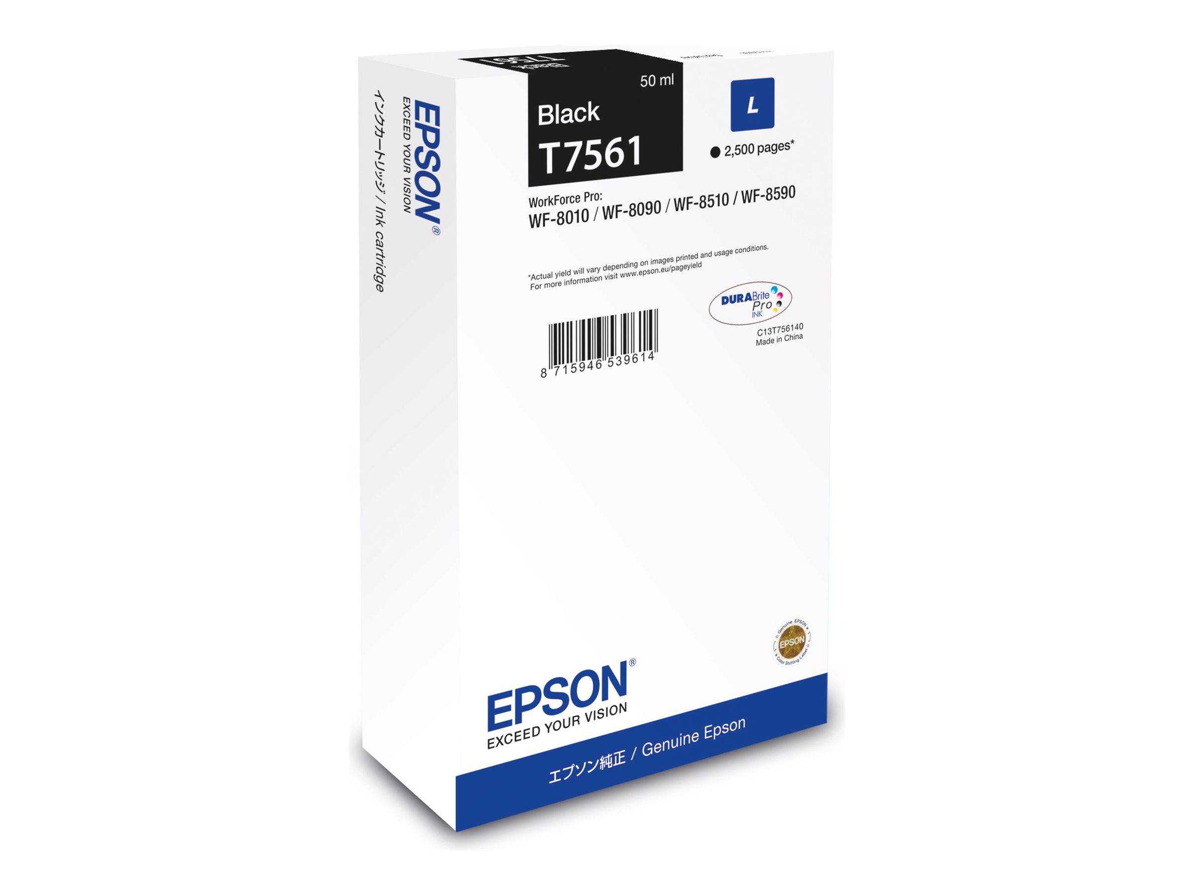 Epson T7561 - 50 ml - L-Größe - Schwarz - original