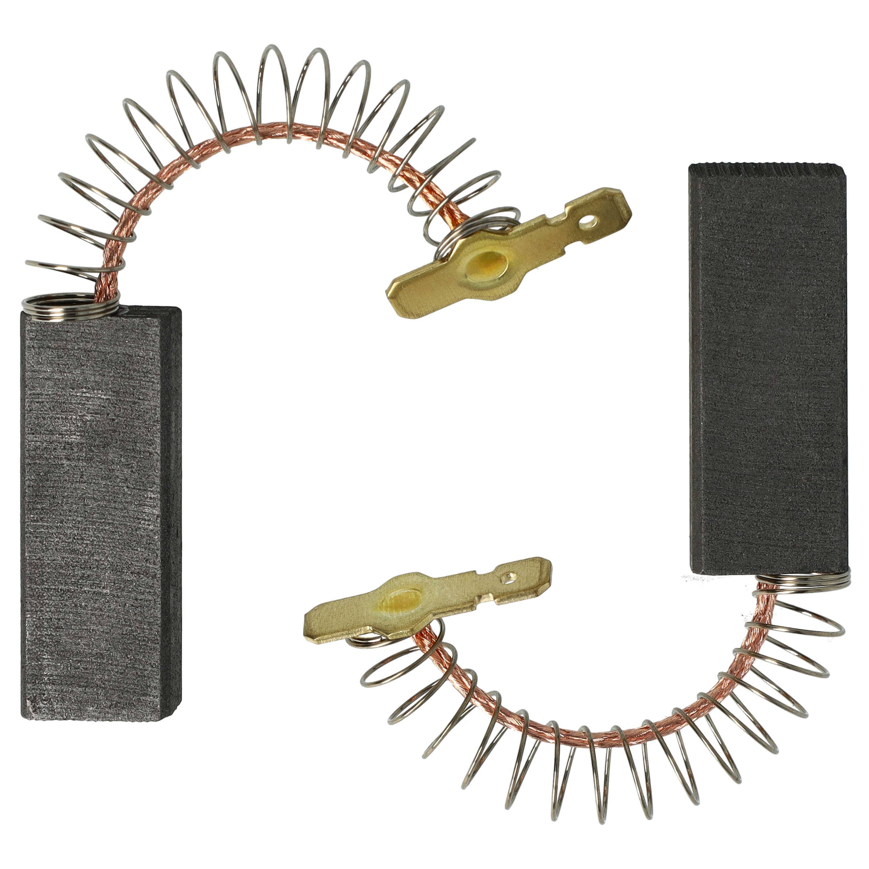 vhbw 2x Kohlebürste Motorkohle 5 x 12 x 33 mm kompatibel mit Siemens Extraklasse XL, F Waschmaschine + Feder