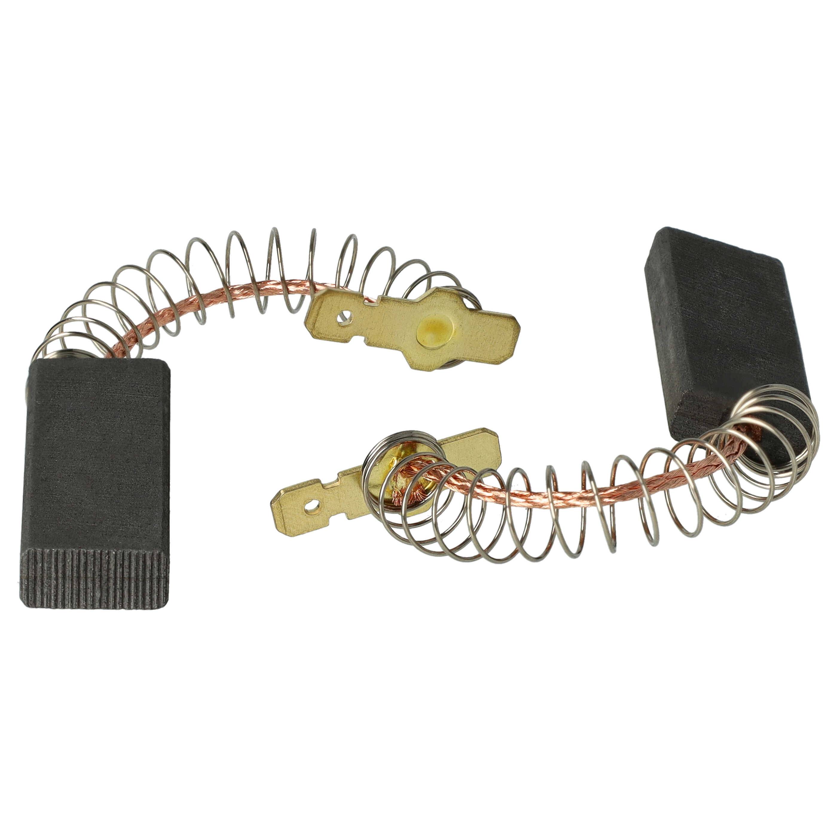 vhbw 2x Kohlebürste Motorkohle 5 x 12 x 33 mm kompatibel mit Siemens Extraklasse XL, F Waschmaschine + Feder