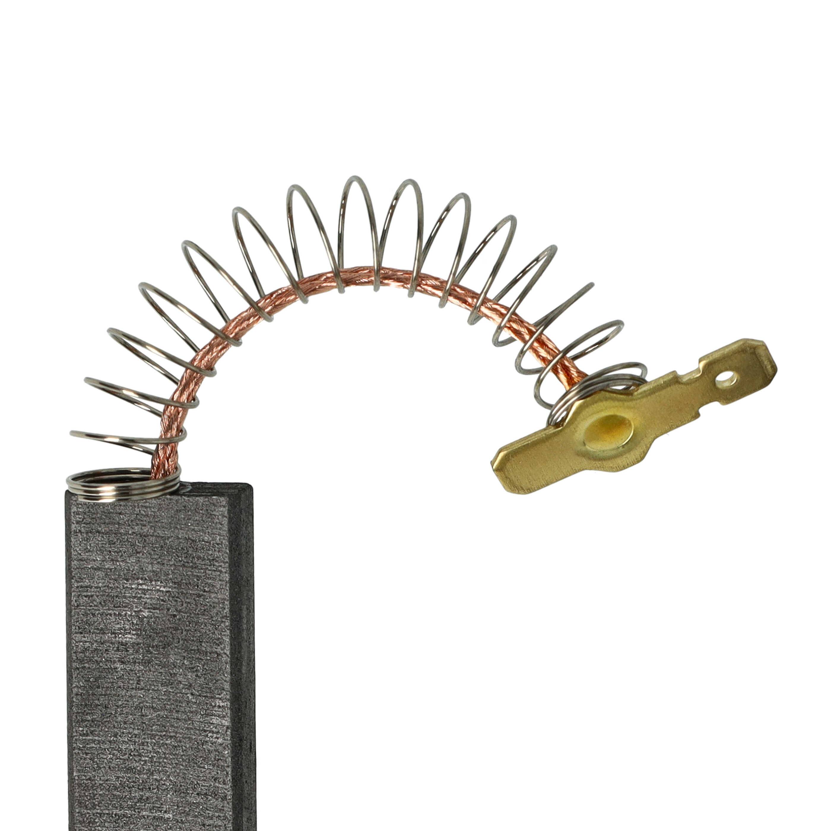vhbw 2x Kohlebürste Motorkohle 5 x 12 x 33 mm kompatibel mit Balay TS864, TS863, TS862, TS861, TS853, TS872, TS871 Waschmaschine + Feder