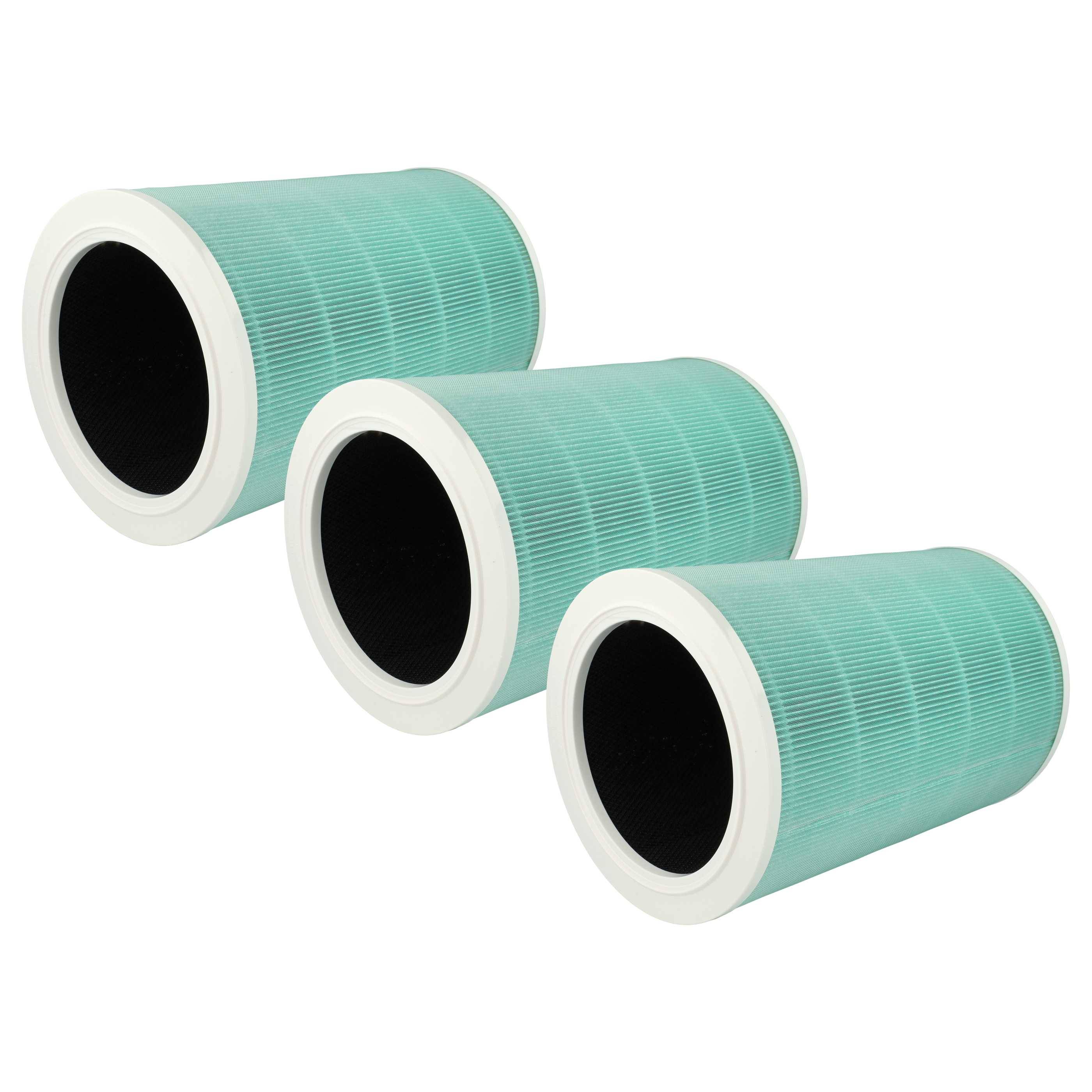 vhbw 3x Luftilter kompatibel mit Xiaomi Mi Air Purifier 2S Luftreiniger - Kombifilter HEPA + Aktivkohle