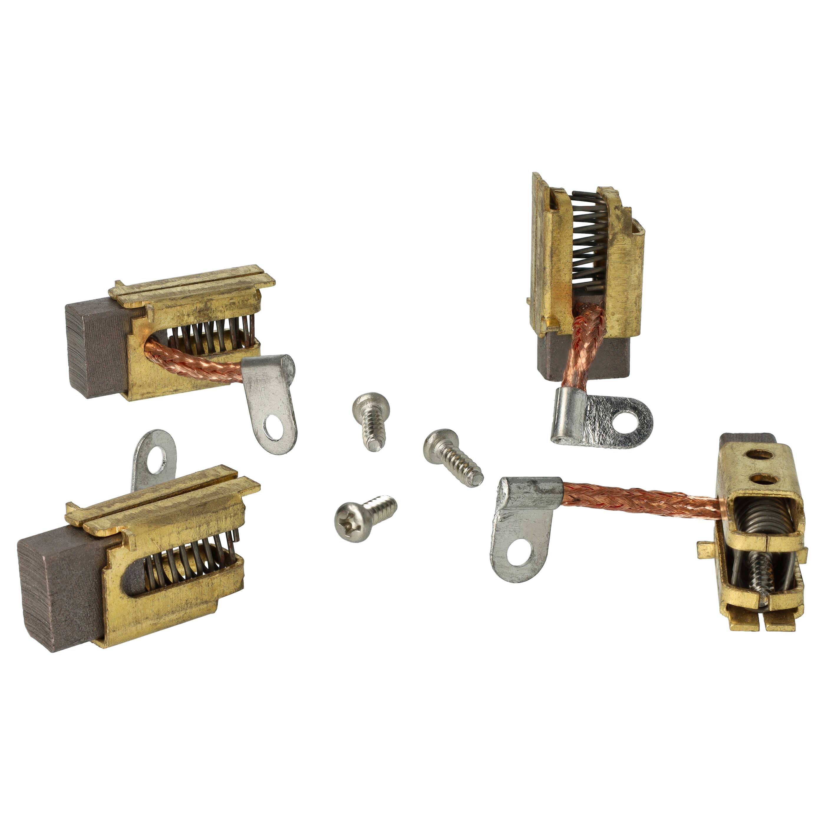vhbw 4x Kohlebürste Motorkohle 16,2 x 15,8 x 8,9 mm kompatibel mit MBB Palfinger Ladebordwand