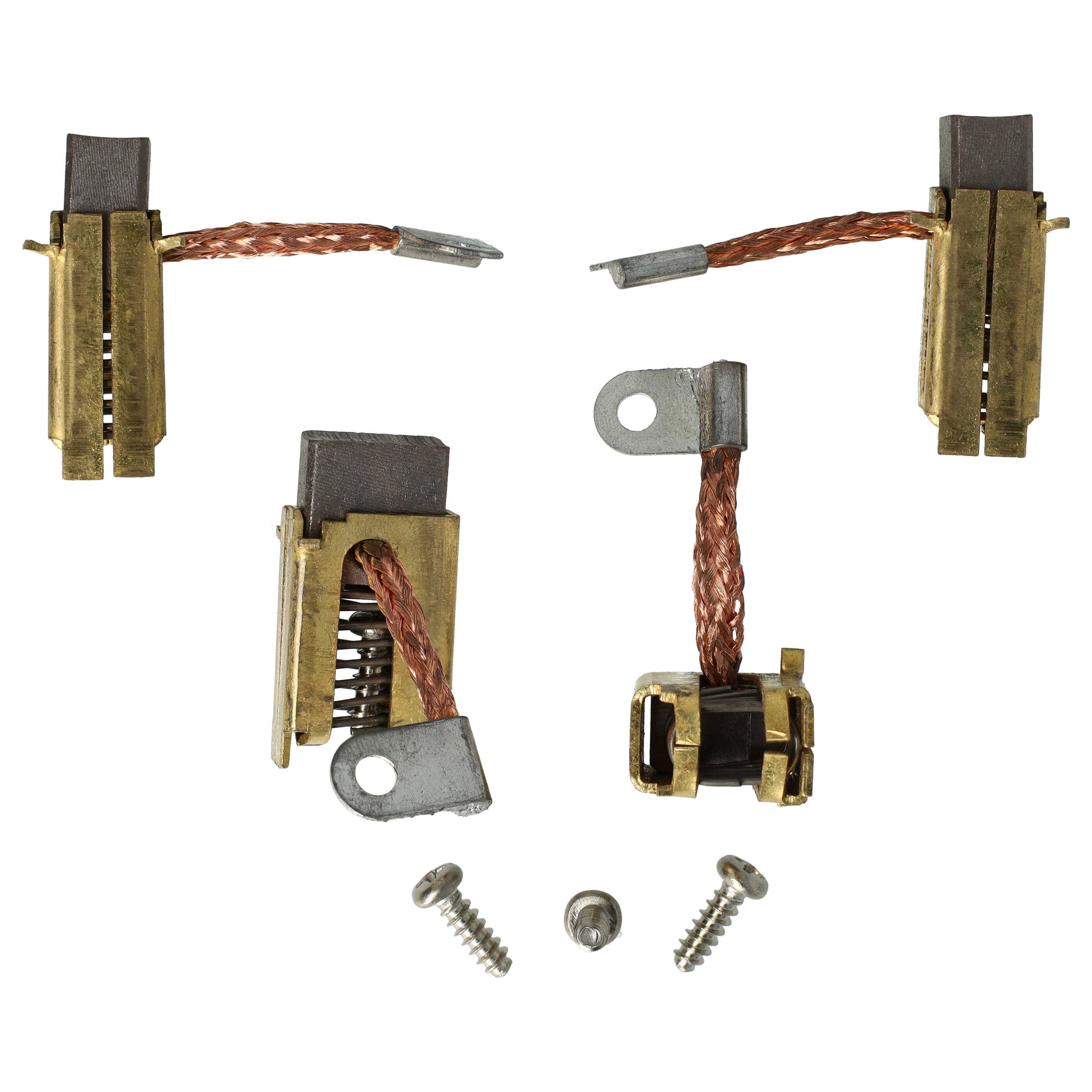 vhbw 4x Kohlebürste Motorkohle 16,2 x 15,8 x 8,9 mm kompatibel mit Iskra Mahle AMJ4841 - 11.218.035 - 24V 2,2KW Motoren für Ladebordwand