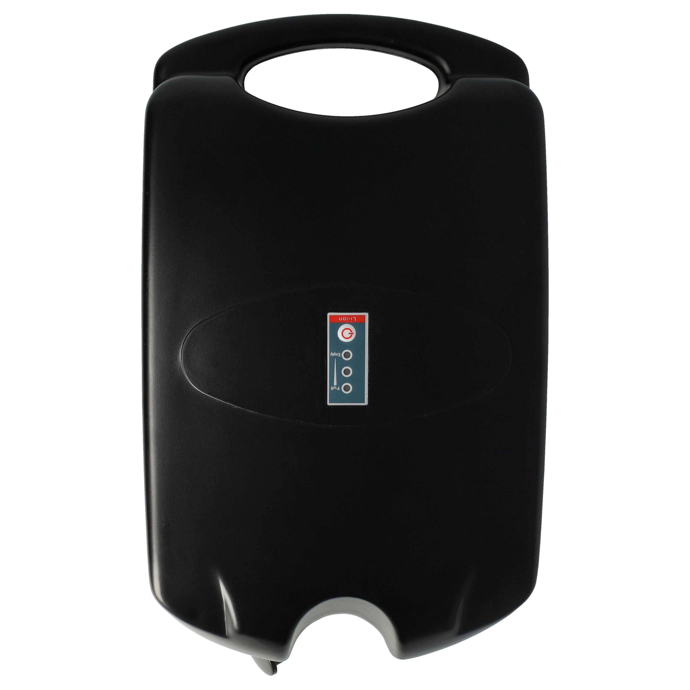 vhbw Sattelrohrakku im Frosch-Design + Halterung inkl. Ladegerät kompatibel mit Viking Hopper EGO E-Bikes (10,4 Ah, 24 V, Li-Ion)