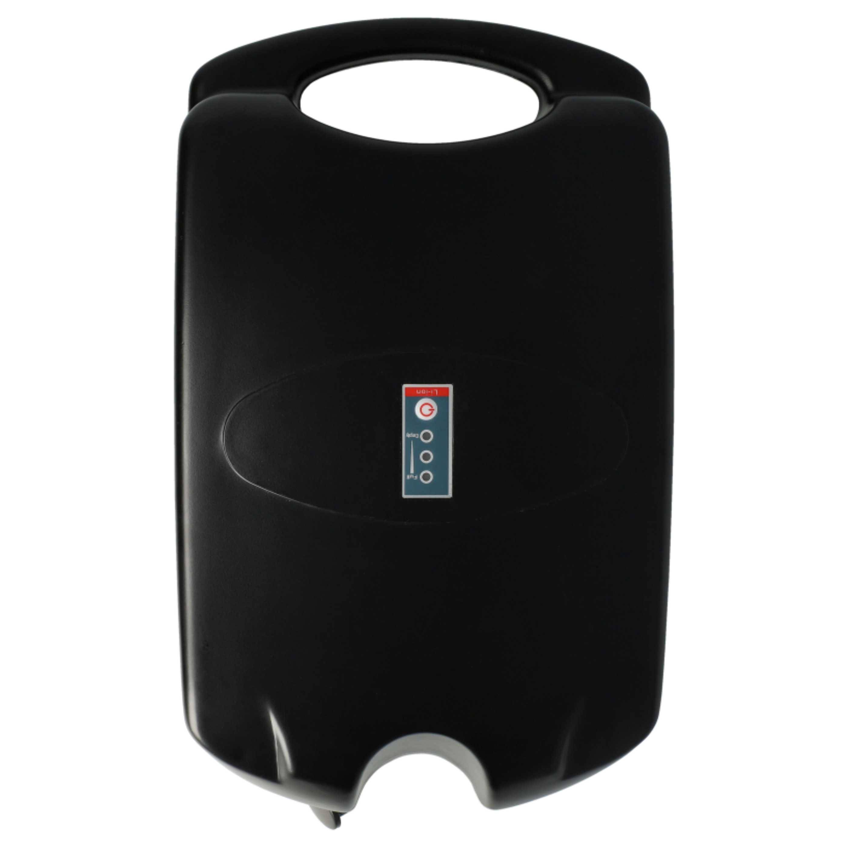 vhbw Sattelrohrakku im Frosch-Design + Halterung inkl. Ladegerät kompatibel mit diversen E-Bikes (Lidl) mit 24V-Frosch-Akku (9 Ah, 24 V, Li-Ion)