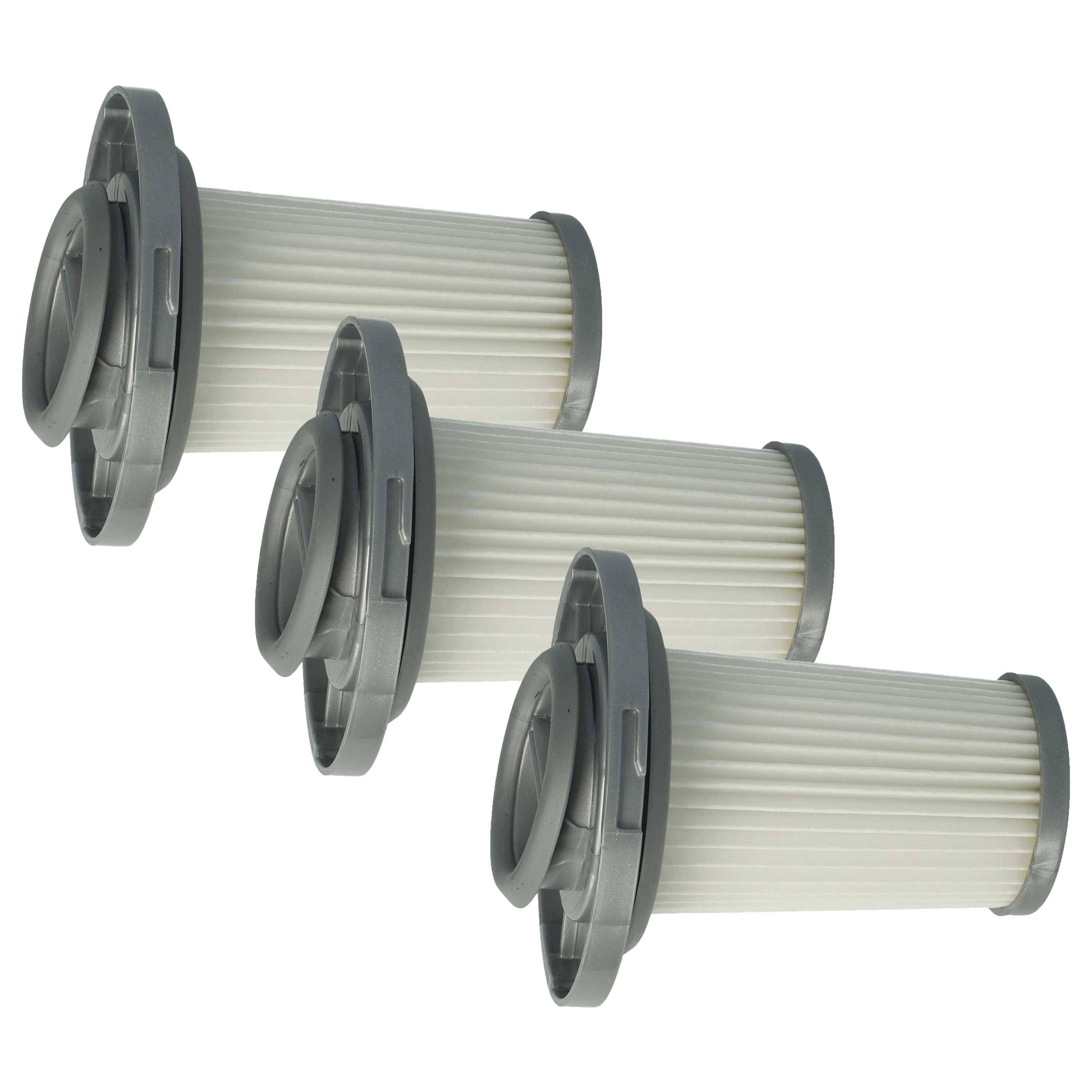 vhbw 3x Trennfilter kompatibel mit Rowenta X-Force Flex 8.60 Allergy RH9611WO Staubsauger - Ersatz-Filter, Abwaschbar Grau Weiß