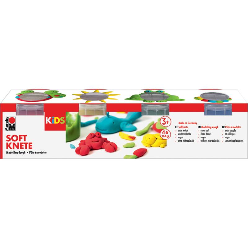 Formbares Modelliermasse-Set mit der Bezeichnung „SOFT KNETE
