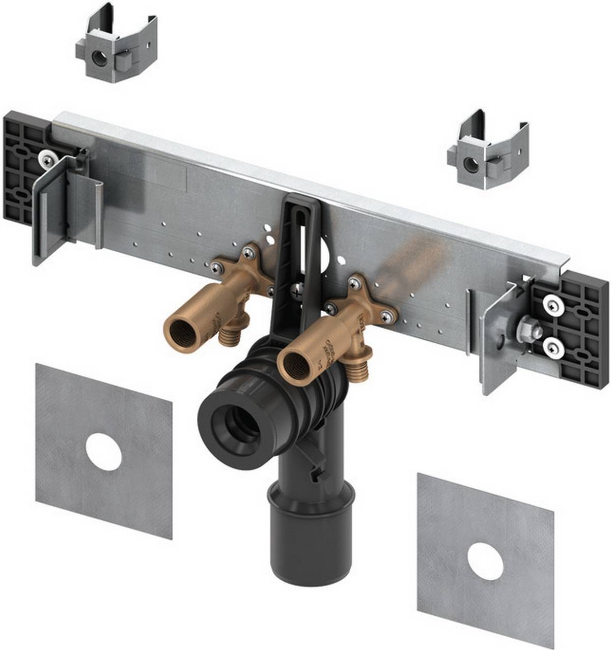 TECEprofil Anschlusseinheit f. WT mit Wandscheiben 16x1/2 rot