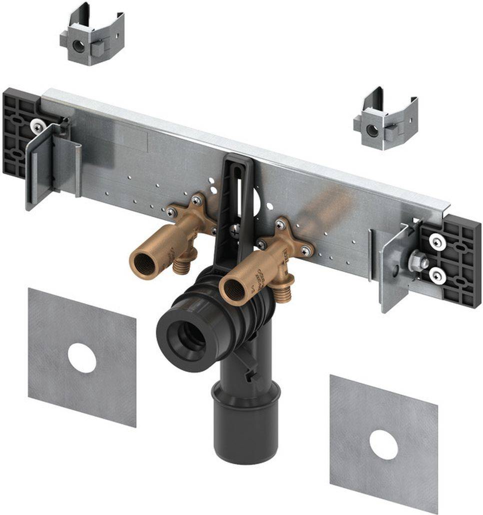 TECEprofil Anschlusseinheit f. WT mit Wandscheiben 20x1/2 rot