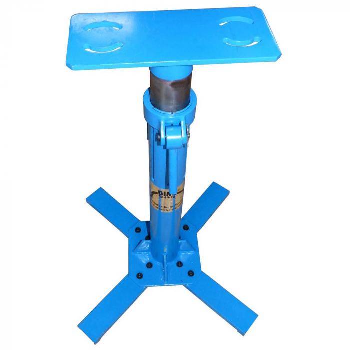 Höhenverstellbarer Standfuß universal - für Stauch-Streckgeräte, Scheren etc.
