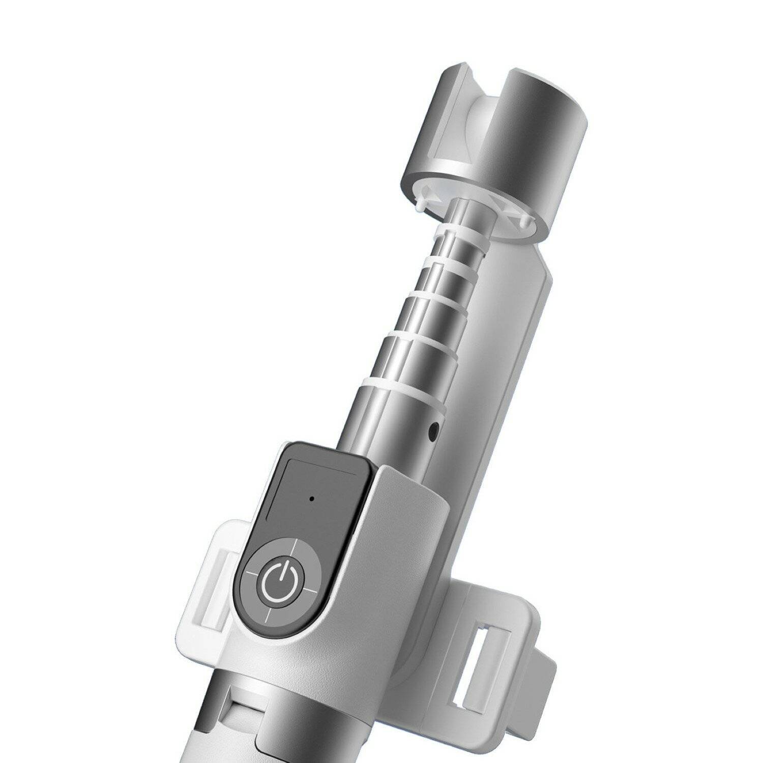 Selfie-Stick / Teleskopstange mit Stativ Dudao F18W Weiß bis zu 1100 mm konnektiv mit Bluetooth