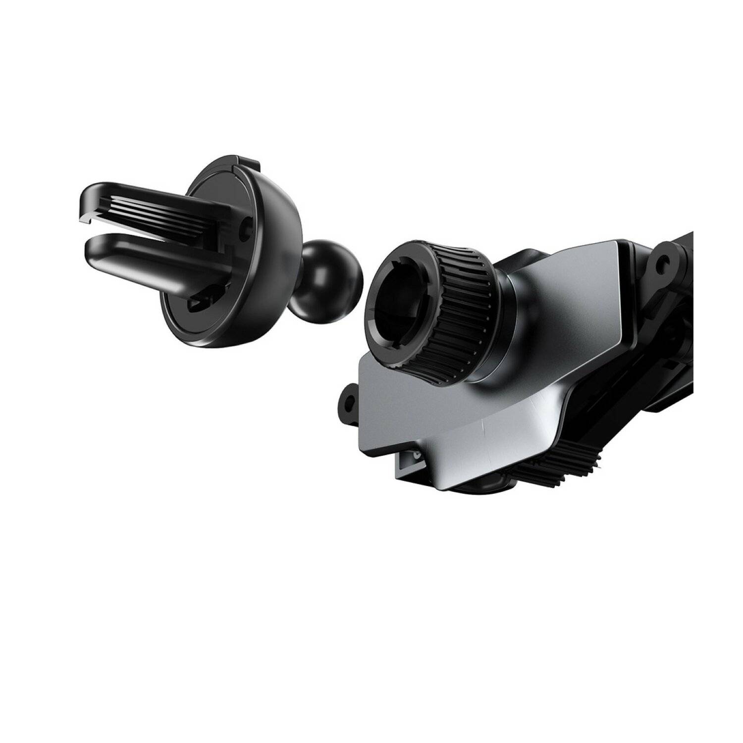 Dudao Gravity Auto-Smartphone-Halter Schwarz 360° drehbar aus Silikon für den Lüftungsgitter