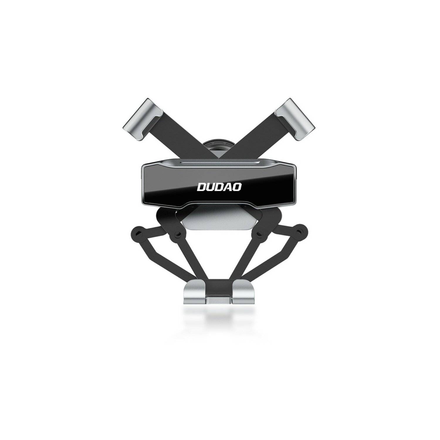 Dudao Gravity Auto-Smartphone-Halter Schwarz 360° drehbar aus Silikon für den Lüftungsgitter