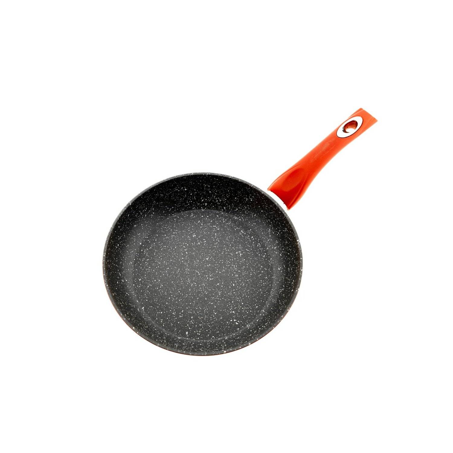 Pfannenset 3 tlg. Induktion Antikratz Marmor Bratpfanne Pfanne ø20-ø24-ø28cm für alle Herdarten Rot