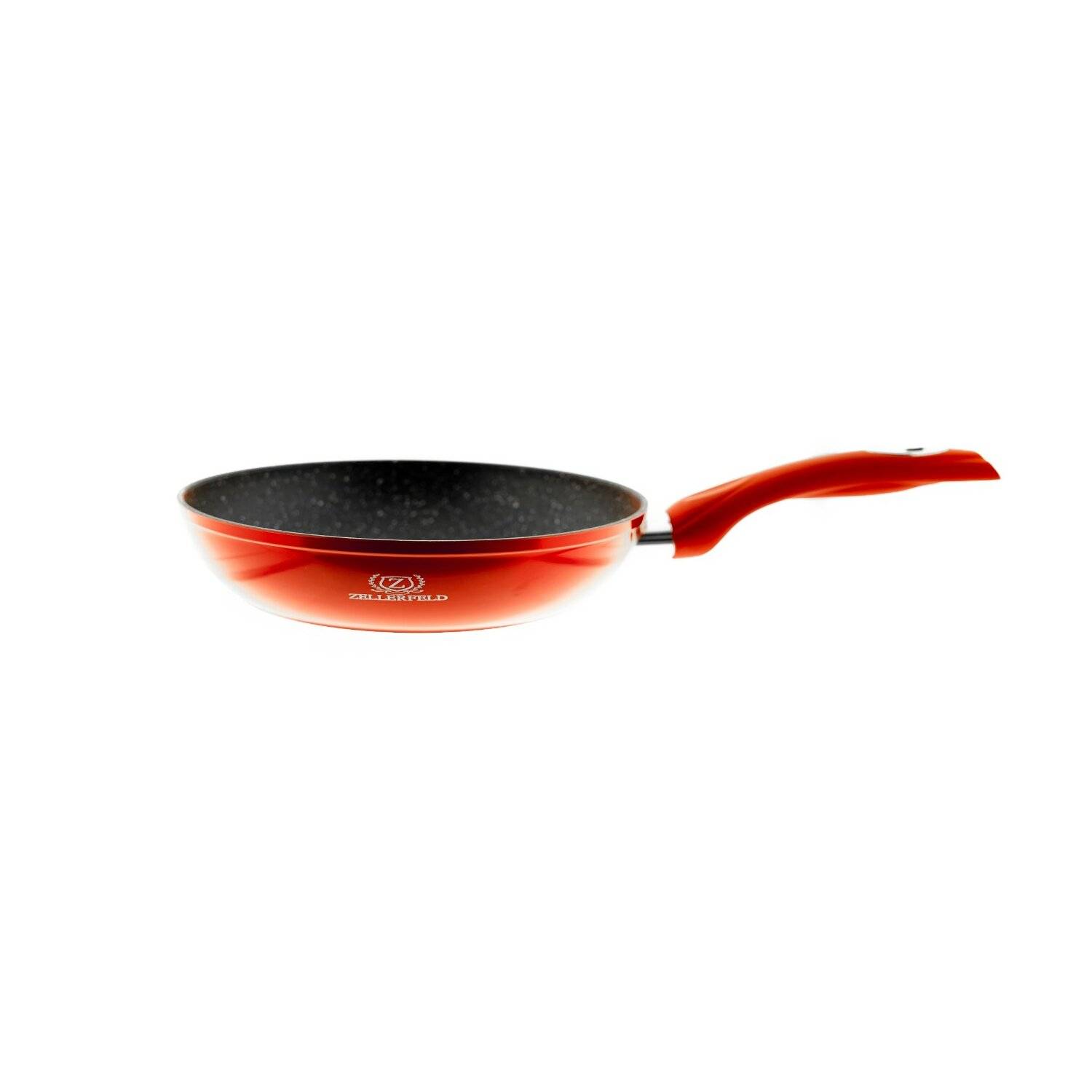 Pfannenset 3 tlg. Induktion Antikratz Marmor Bratpfanne Pfanne ø20-ø24-ø28cm für alle Herdarten Rot