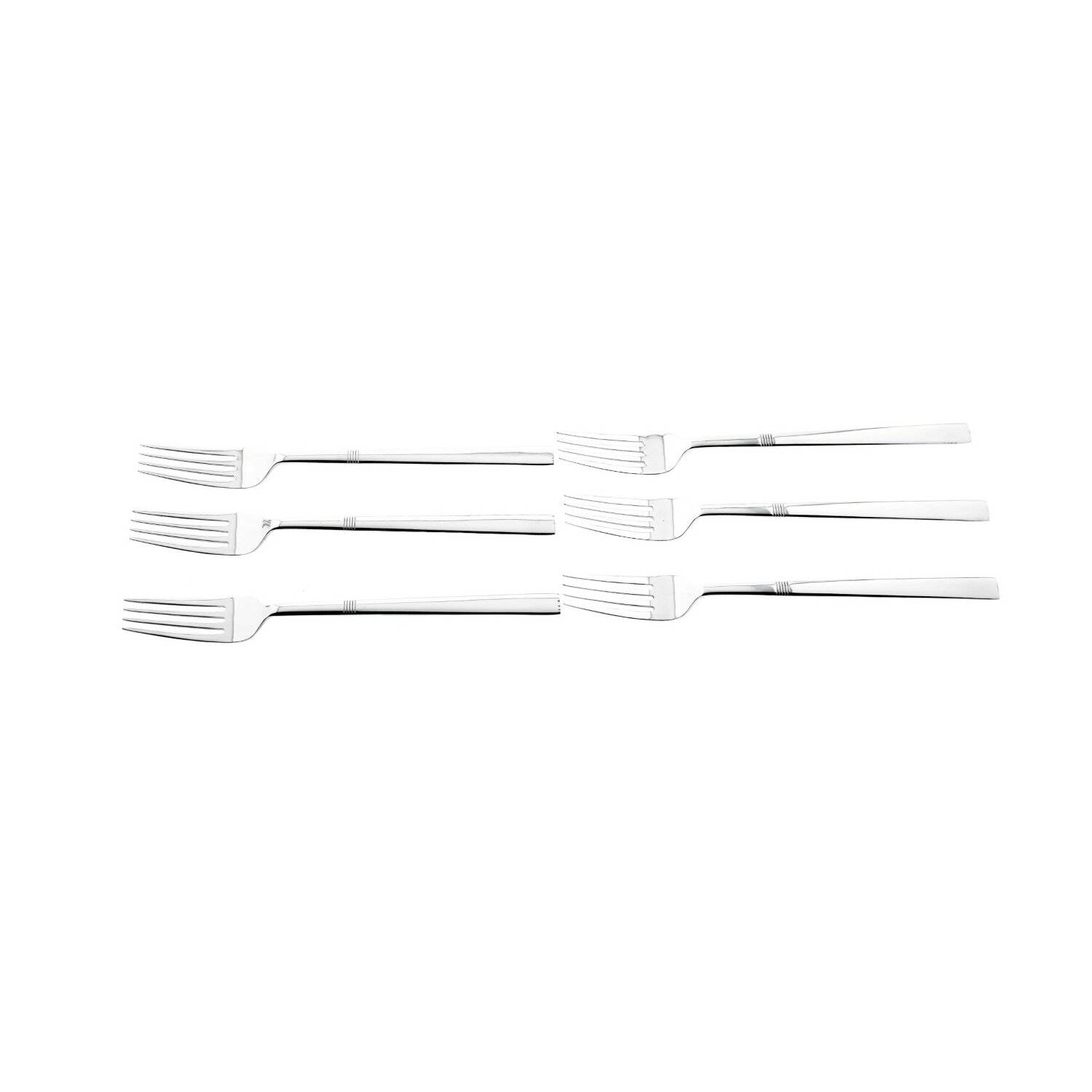 Almina 6 Tlg. Menügabel-Set aus Chrom-Edelstahl 18/10 Silber mit Design