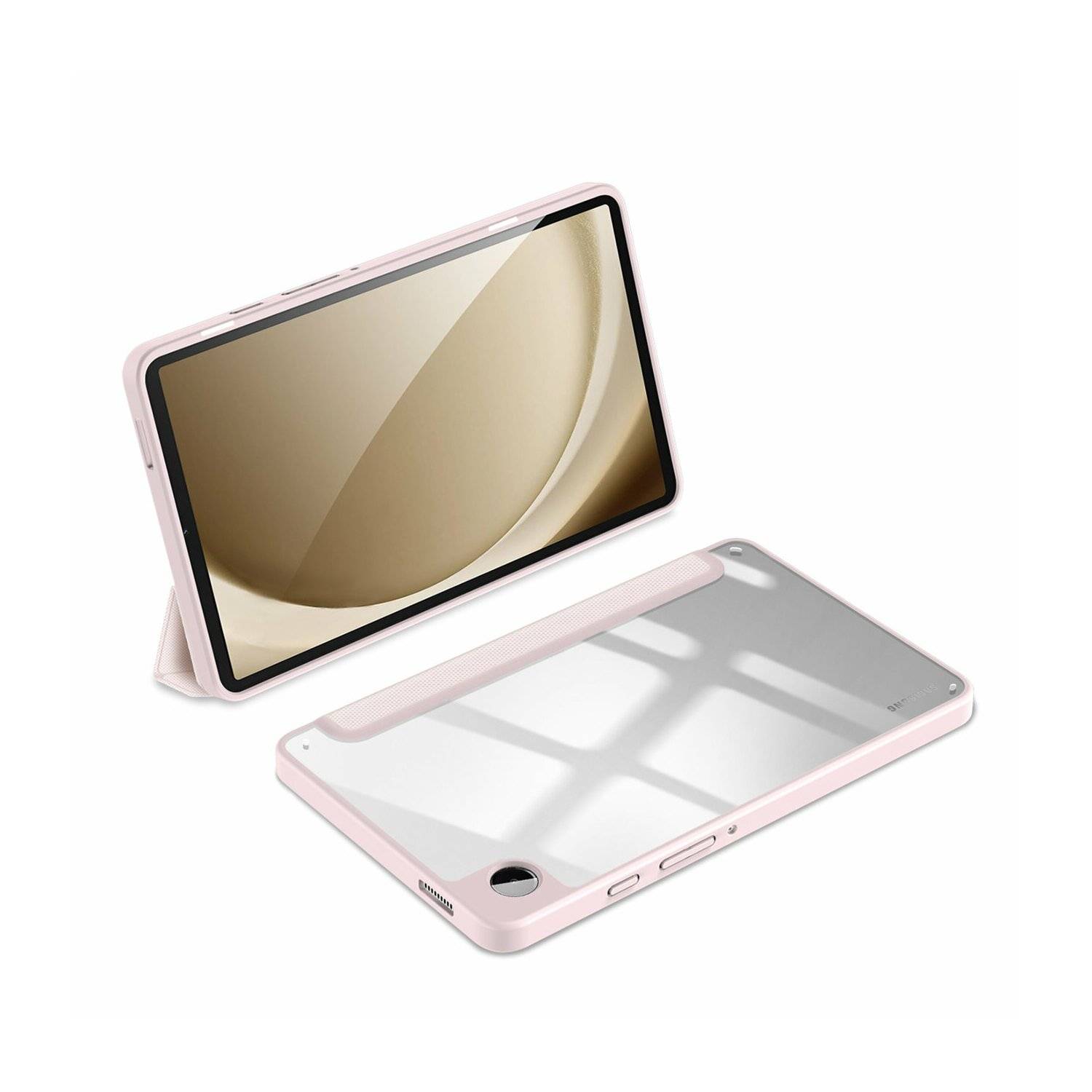 Dux Ducis Toby Eco-Leather Tablet-Ledertasche Schale Cover für Samsung Galaxy Tab A9 8.7" Pink