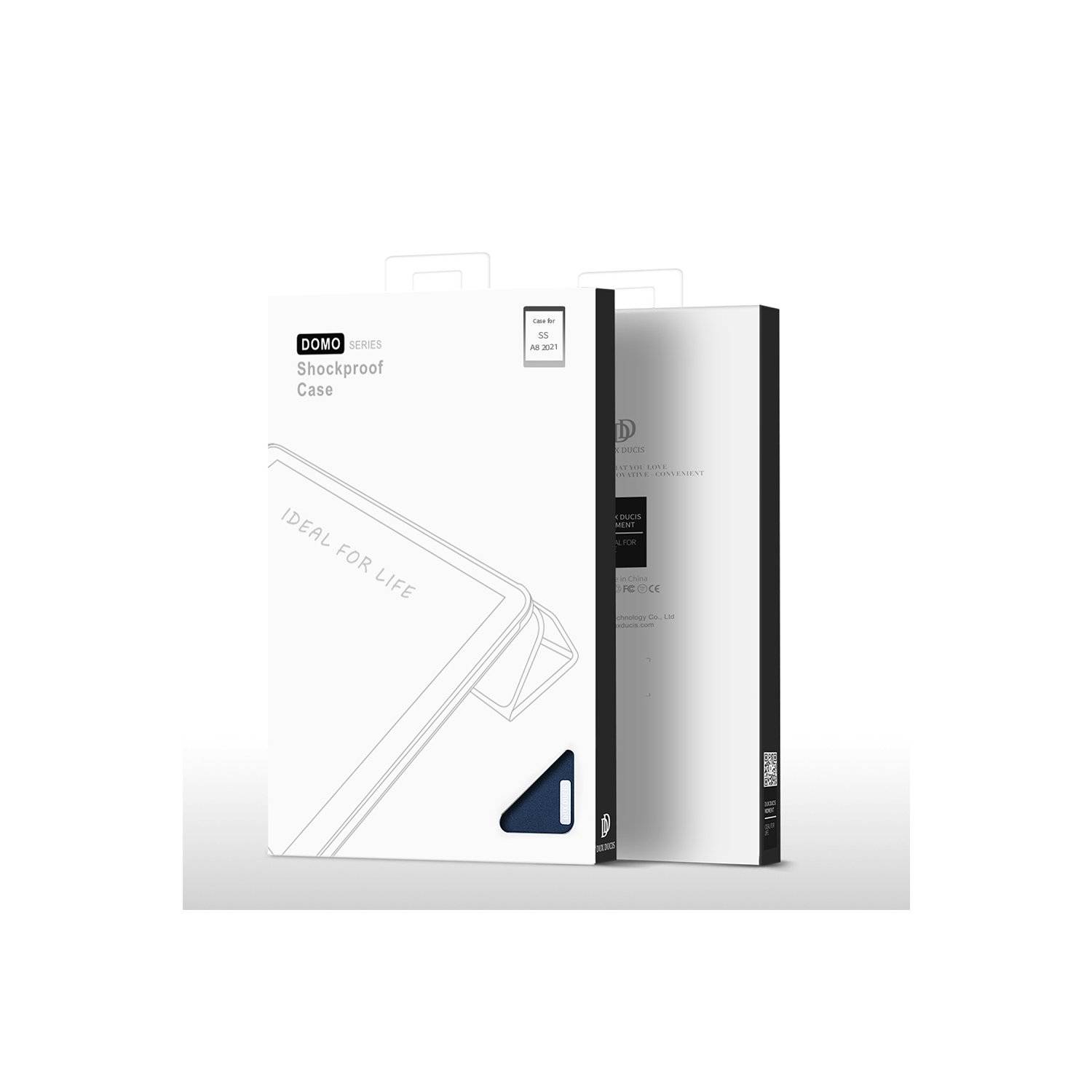 Domo Hartschale mit Smart Sleep und integrierter Standfunktion kompatibel mit Lenovo Tab M11 Schwarz