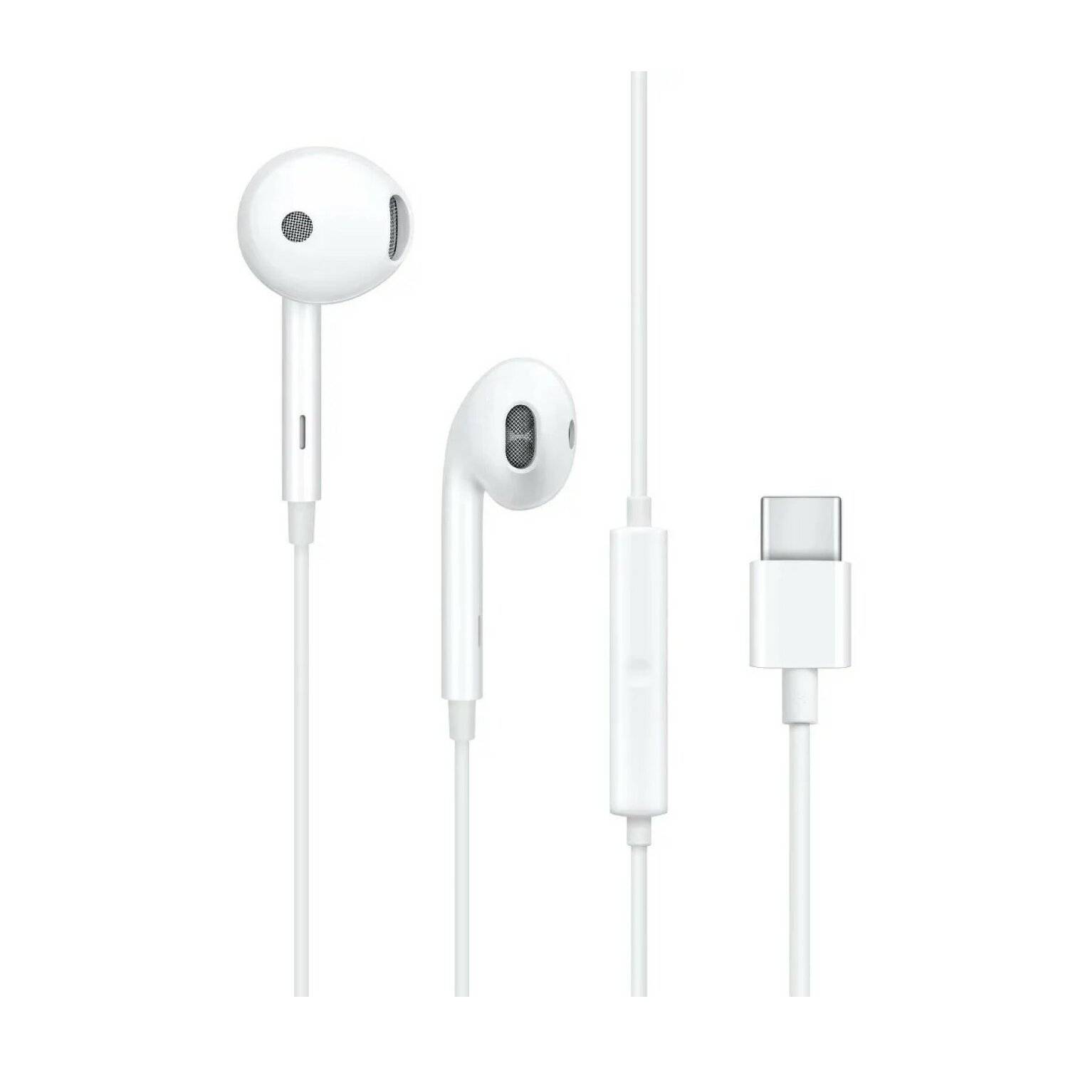 Original Stereo-Set Kopfhörer OPPO MH135-3 USB Typ C In-Ear-Kopfhörer Weiß