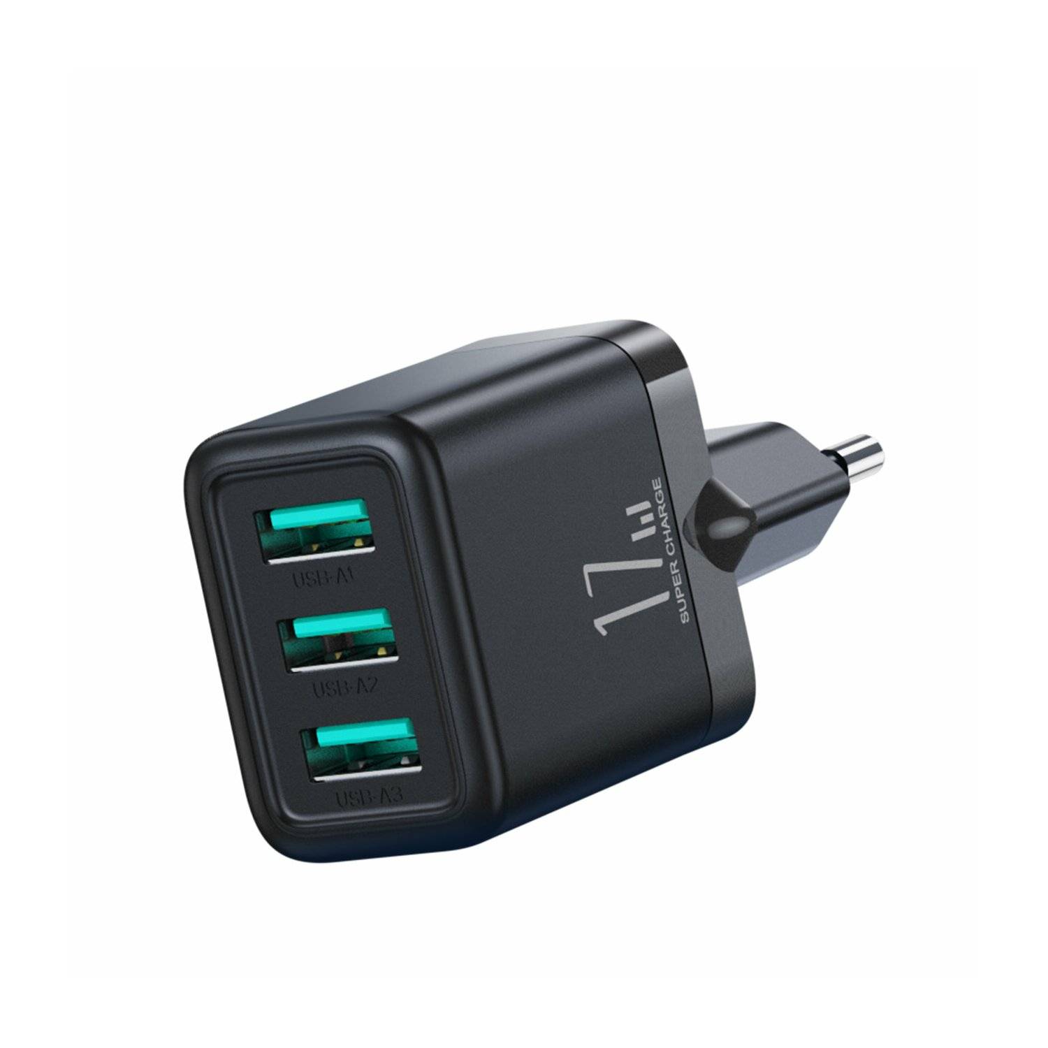 Joyroom JR-TCN02 3xUSB-A 17W 3,4A Netzladegerät - Schwarz