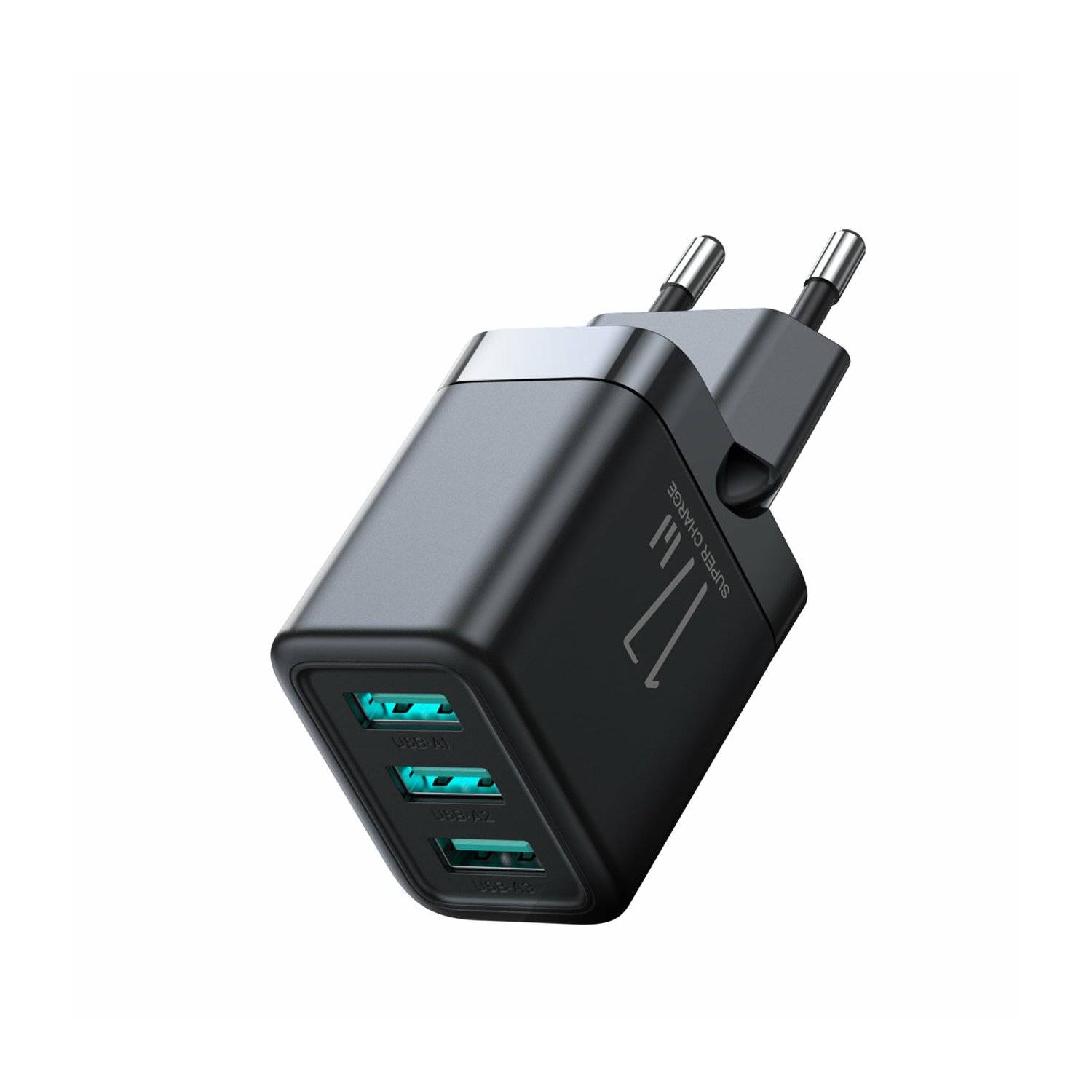 Joyroom JR-TCN02 3xUSB-A 17W 3,4A Netzladegerät - Schwarz