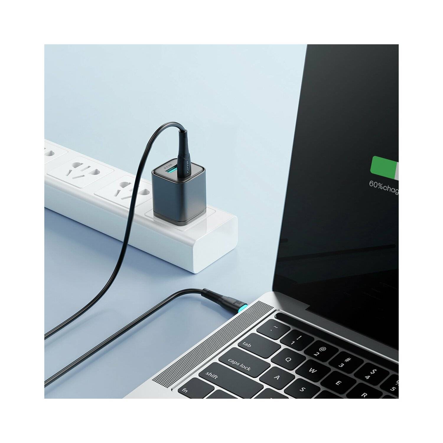 Joyroom Ladekabel / Datenkabel Starry Series SA32-CC3 USB-C/USB-C-Kabel 60 W 1 m – schwarz