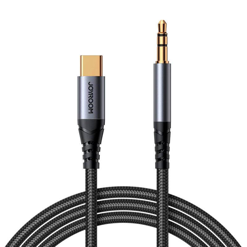 Joyroom SY-A07 USB-C auf 3,5mm AUX Audiokabel, 1,2m, Nylongeflecht
