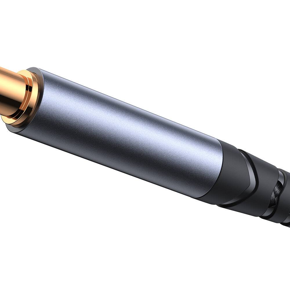 Joyroom SY-A08 AUX-Kabel, 3,5 mm Klinkenstecker, Nylongeflecht, 1,2 m, schwarz