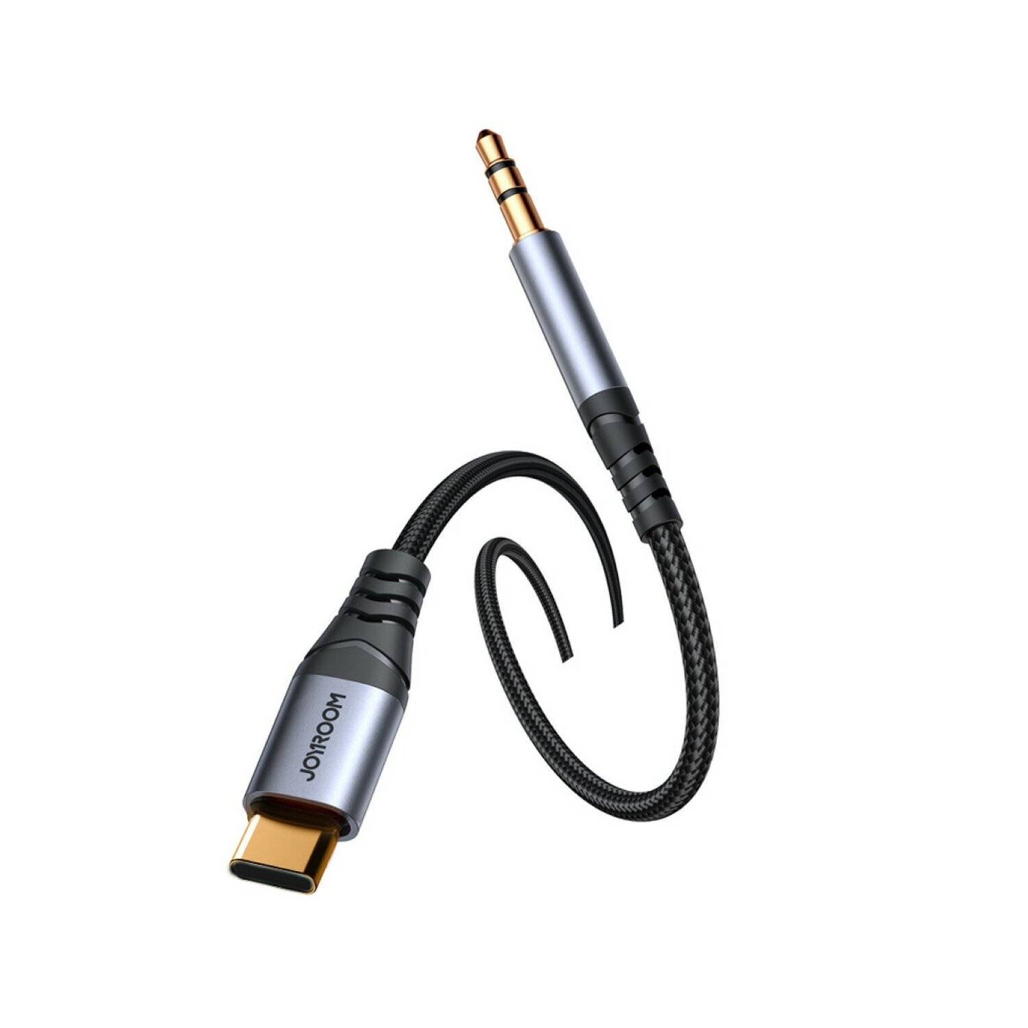 Joyroom Stereo-Audiokabel AUX 3,5 mm Miniklinke – USB-C für Telefon 1,2 m schwarz