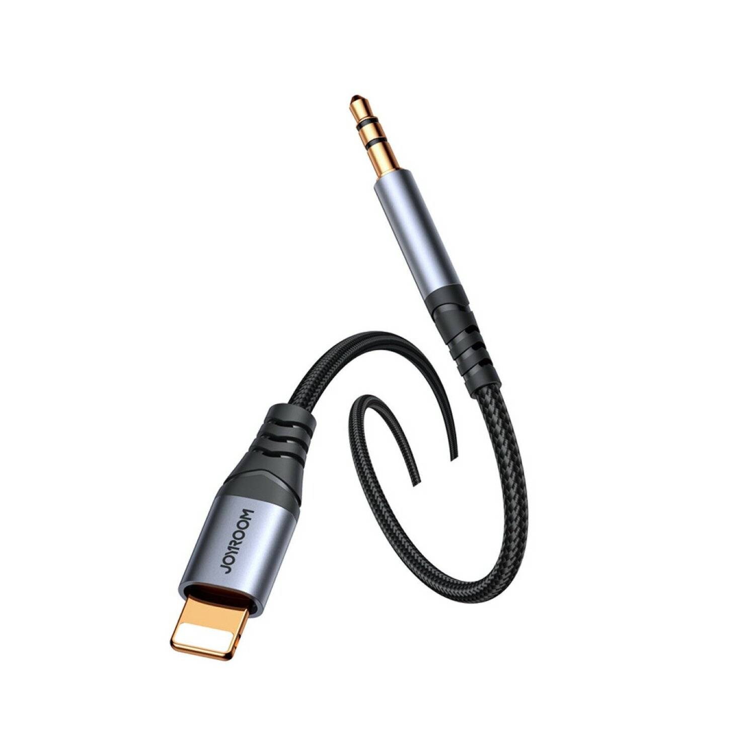 Joyroom Stereo-Audiokabel AUX 3,5 mm Miniklinke – Anschluss für iPhone iPad 1,2 m schwarz