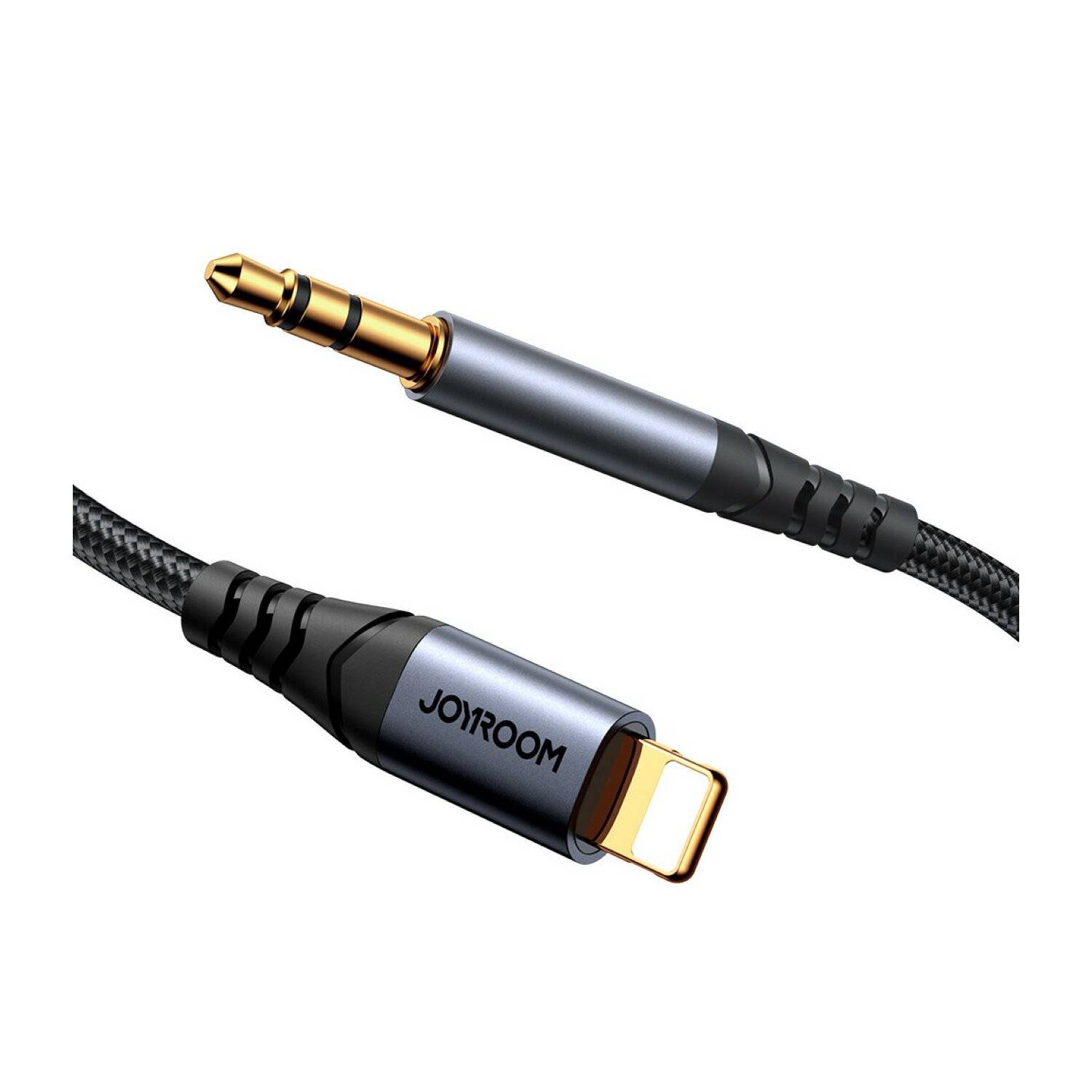 Joyroom Stereo-Audiokabel AUX 3,5 mm Miniklinke – Anschluss für iPhone iPad 1,2 m schwarz