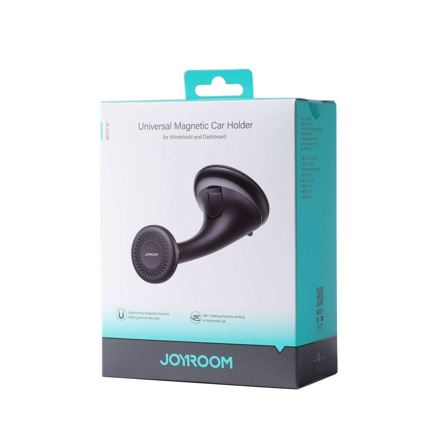 Joyroom Auto-Magnettelefonhalter für Cockpit/Armaturenbrett/Fenster schwarz