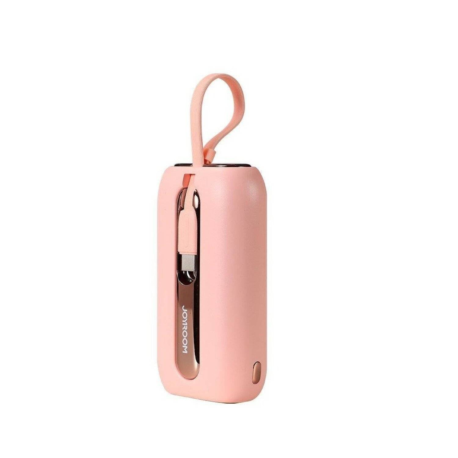 Joyroom Powerbank 10000mAh Colorful Series 22.5W mit 2 integrierten USB C und iPhone Kabeln pink (JR-L012)