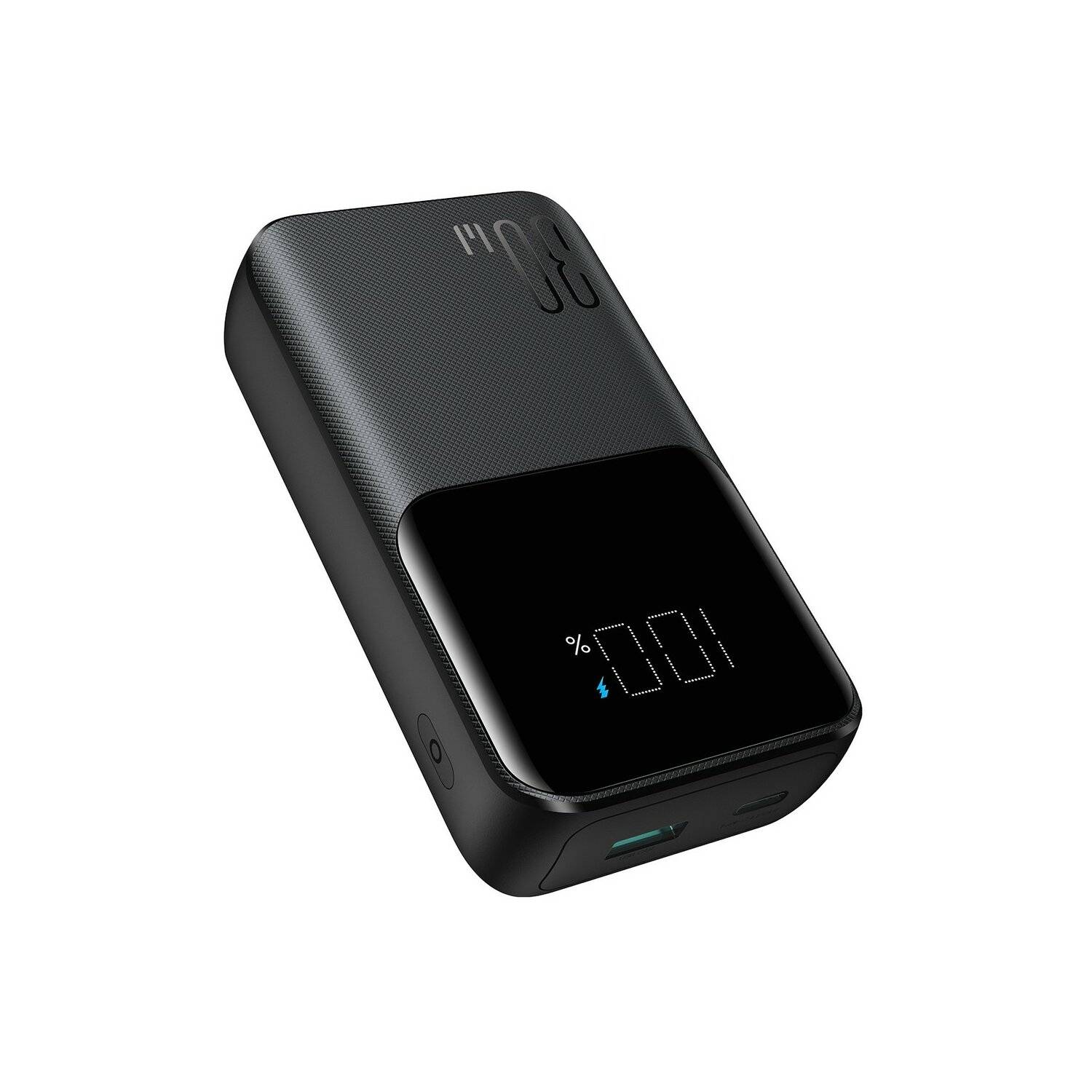 Joyroom Powerbank 30W 10000mAh mit integrierten iPhone und USB-C-Kabeln Schwarz