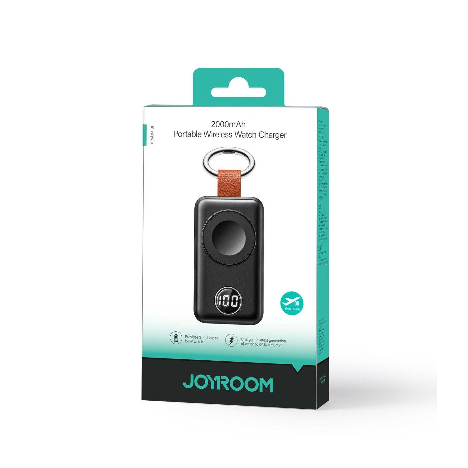 Joyroom kabellose Powerbank 2000mAh 3W für Apple Watch schwarz (JR-WQW01)