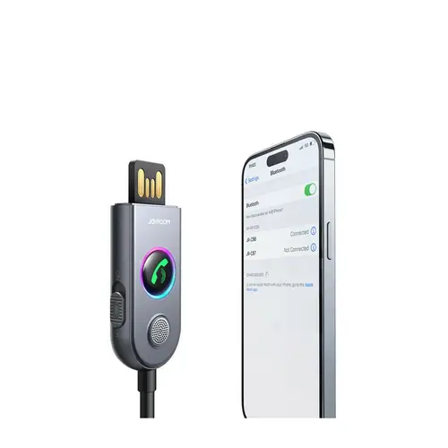 Joyroom JR-CB6 kabelloser Autoempfänger Bluetooth Technologie – Grau 100 cm mit LED Joyroom JR-CB6 kabelloser Autoempfänger Bluetooth Technologie – Grau 100 cm mit LED