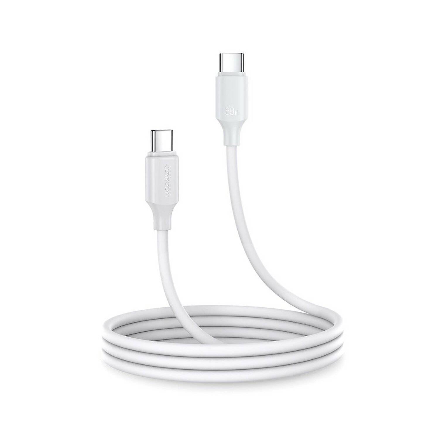 Joyroom Ladekabel/Datenkabel USB-C - USB-C 480Mb/s 60W 1m weiß (S-CC060A9)