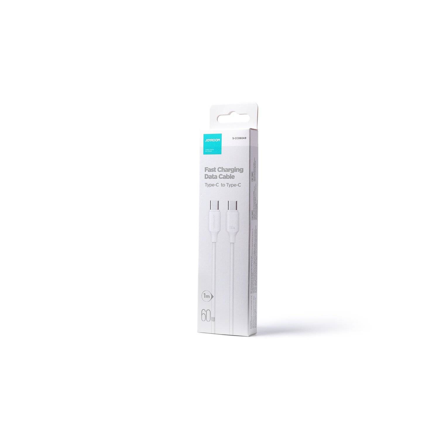 Joyroom Ladekabel/Datenkabel USB-C - USB-C 480Mb/s 60W 1m weiß (S-CC060A9)