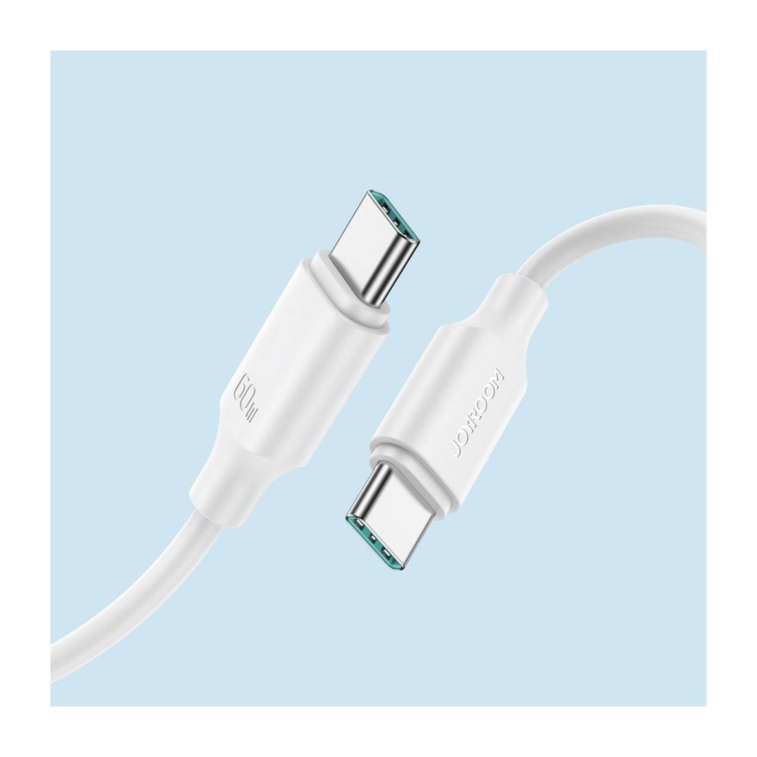 Joyroom Ladekabel/Datenkabel USB-C - USB-C 480Mb/s 60W 1m weiß (S-CC060A9)