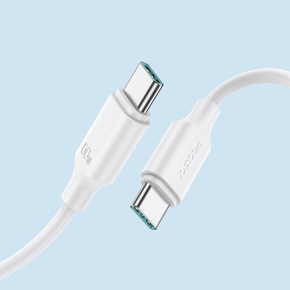 Joyroom USB-C zu USB-C Ladekabel, 60W Power Delivery, 1m, weiß