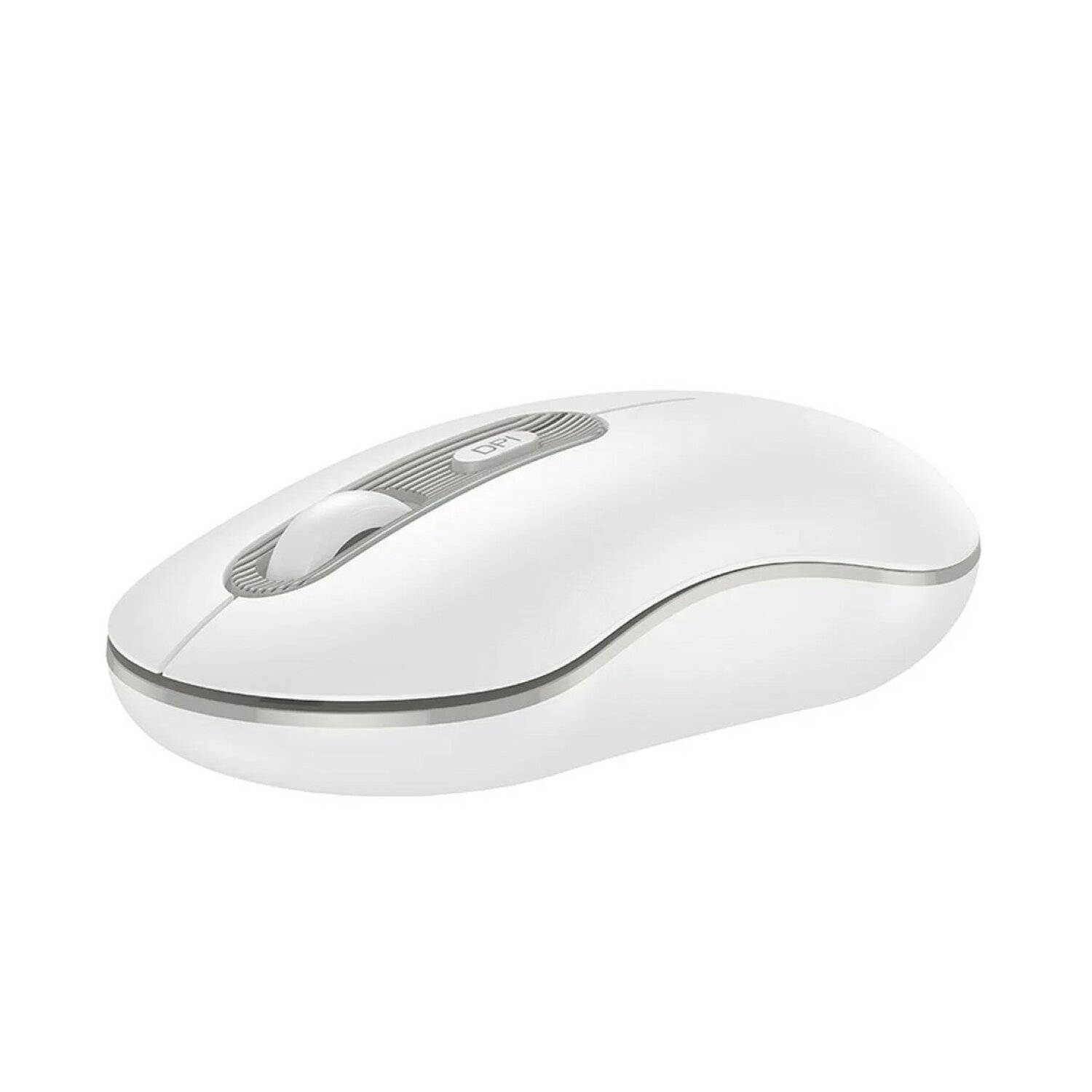 HOCO Funkmaus 2,4G DPI 1600 4 Tasten (4D)Platinium GM21 weiß drahtlose Verbindung