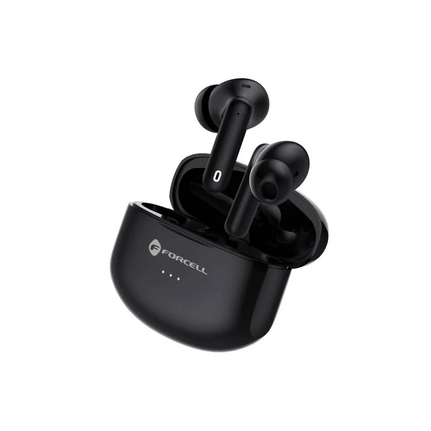 FORCELL F-AUDIO drahtgebundene Ohrhörer TWS Clear Sound schwarz Bluetooth Verbindung 320 mAh