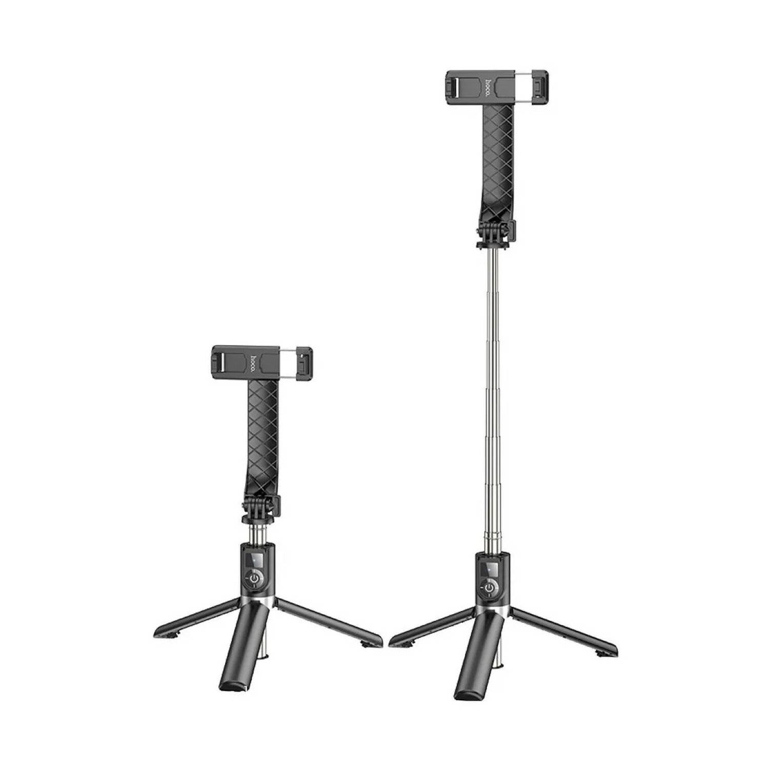 HOCO Selfie Stick Stativ mit Bluetooth-Fernbedienung Prior K20 schwarz 70mAh aus Stahl