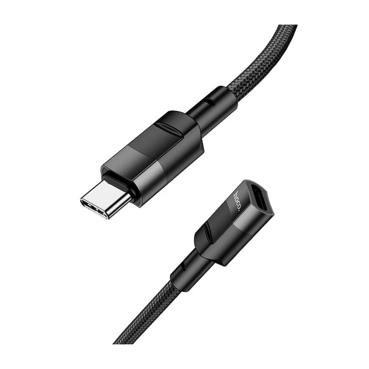 HOCO Adapter Typ C (Stecker) auf Typ C (Buchse) U107 1,2m schwarz