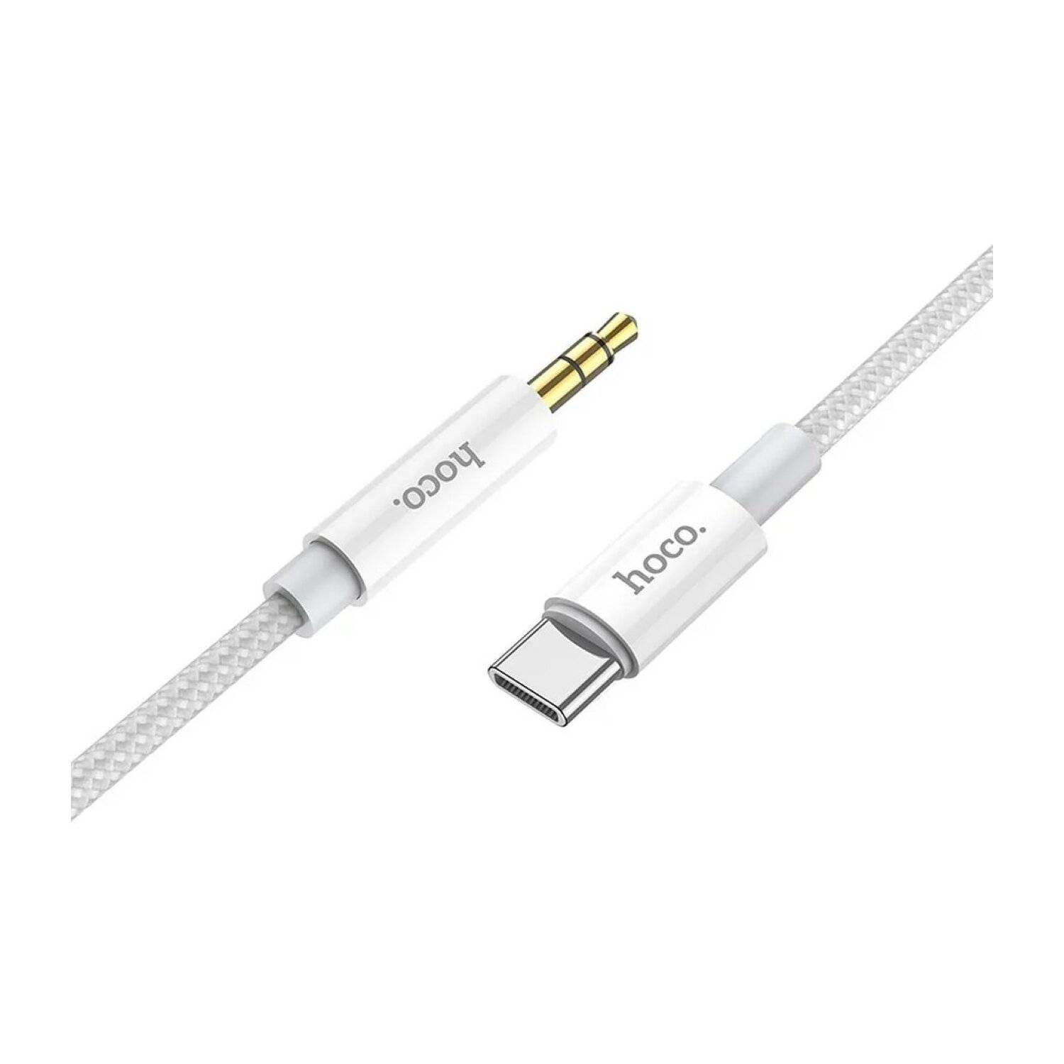 HOCO cable AUX Audio Jack 3,5mm to Type C UPA19 1m Silber