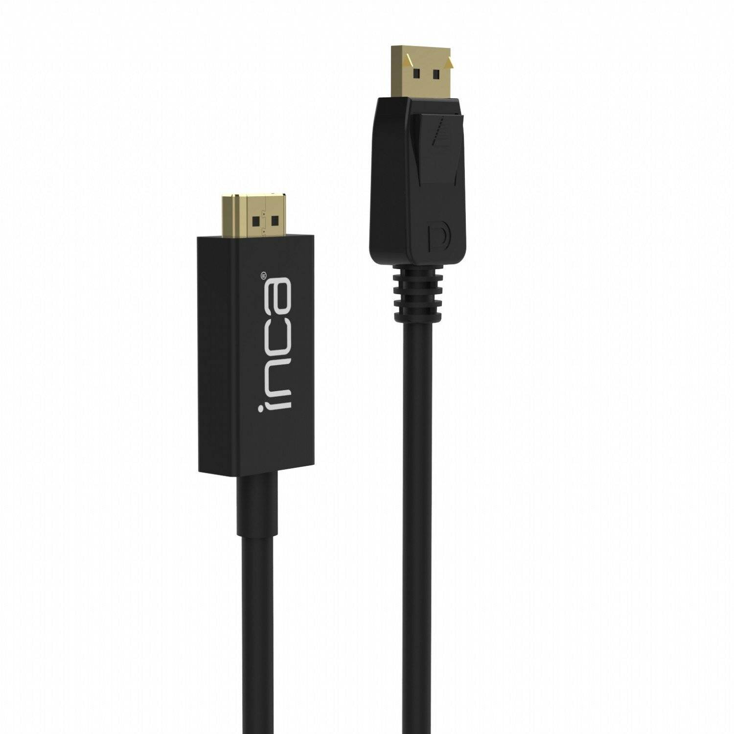 Inca High-Definition Verbindung: 1,8m DisplayPort zu HDMI Kabel für 4K Auflösung (30 Hz), Schwarz