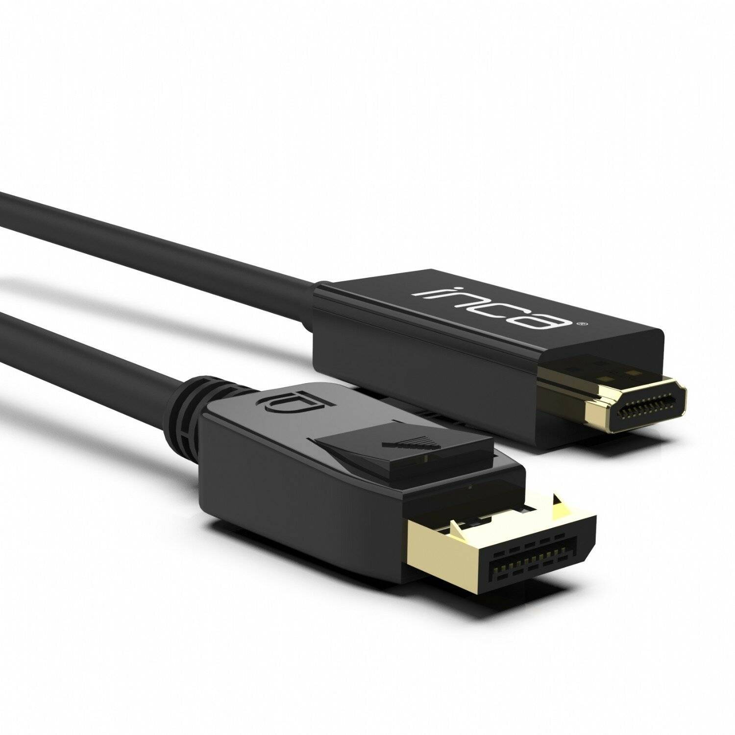 Inca High-Definition Verbindung: 1,8m DisplayPort zu HDMI Kabel für 4K Auflösung (30 Hz), Schwarz