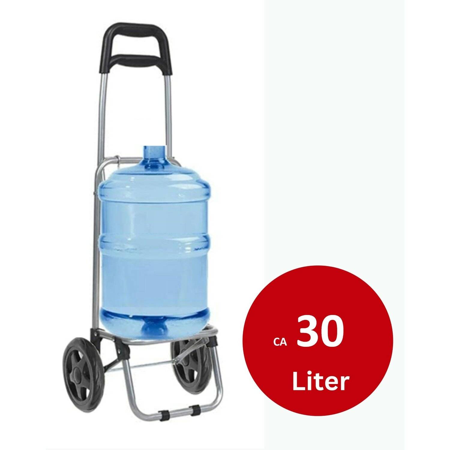 30L Einkauf Trolley Einkaufswagen Shopping Trolley Tasche Aluminium Rot