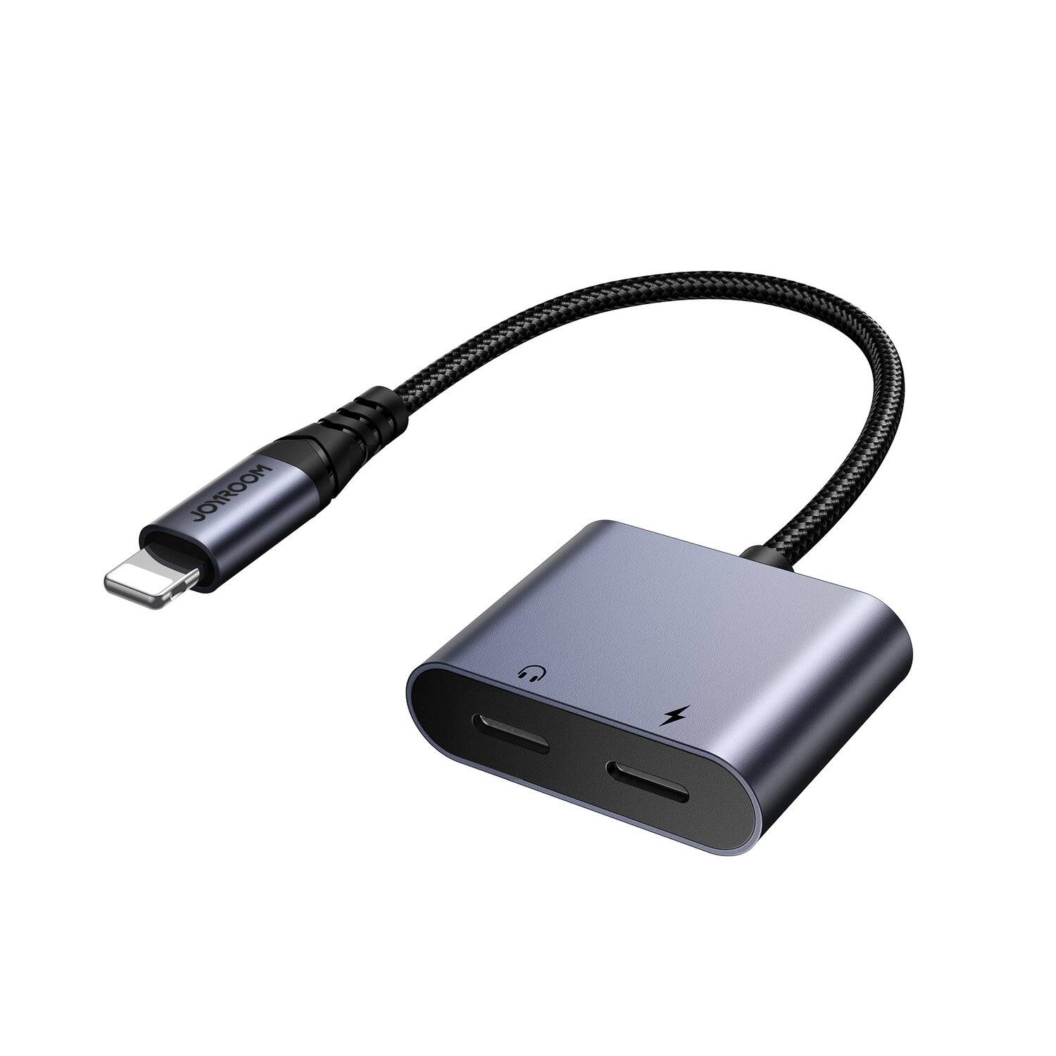 Joyroom SY-L02 iPhone auf 2x iPhone DAC-Adapter 2in1 – Schwarz